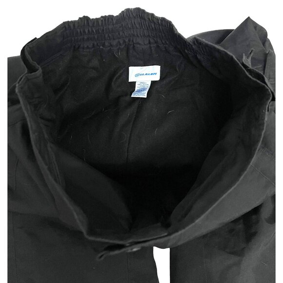 Slalom Black Cargo Ski Snow Pants Small Insulated Waterproof Zip Pockets 32x30 - Picture 7 of 14